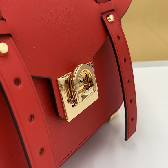 MICHAEL KORS MANHATTAN MEDIUM TOP HANDLE SCHOOL SATCHEL CROSSBODY BAG Fl… - Picture 14 of 16